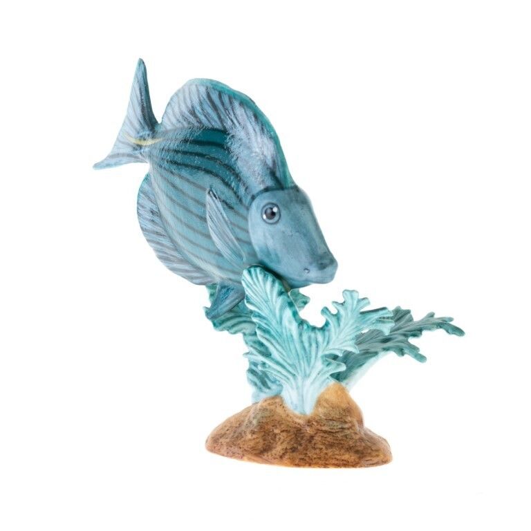 Franklin Mint Hand Painted Fine Porcelain Exotic Fish Sculpture