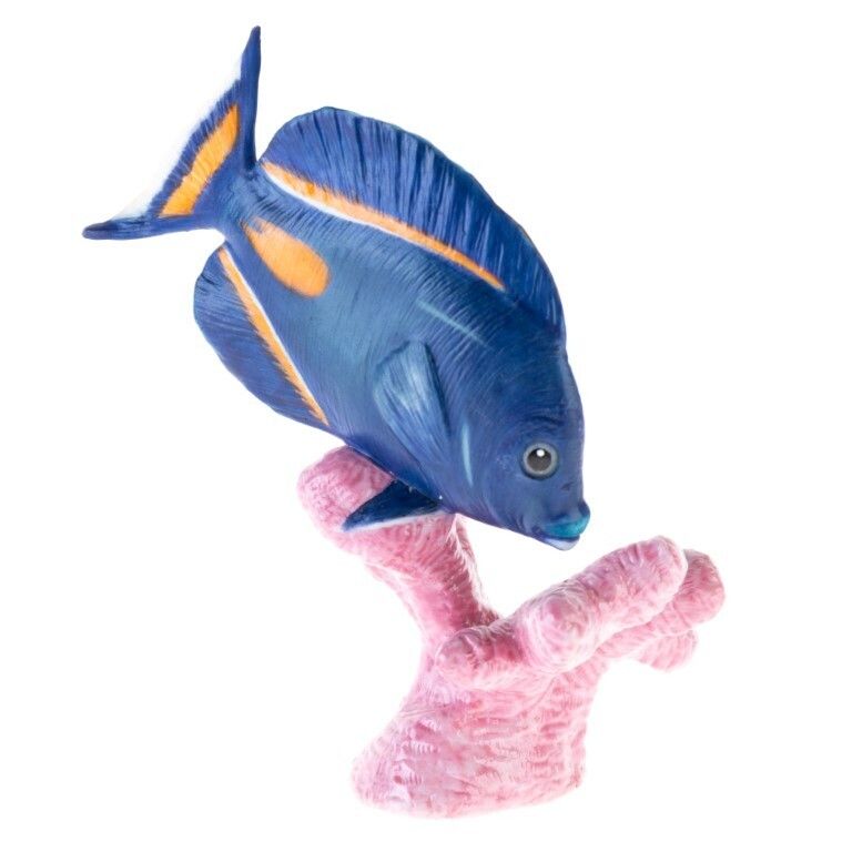 Franklin Mint Hand Painted Fine Porcelain Exotic Fish Sculpture
