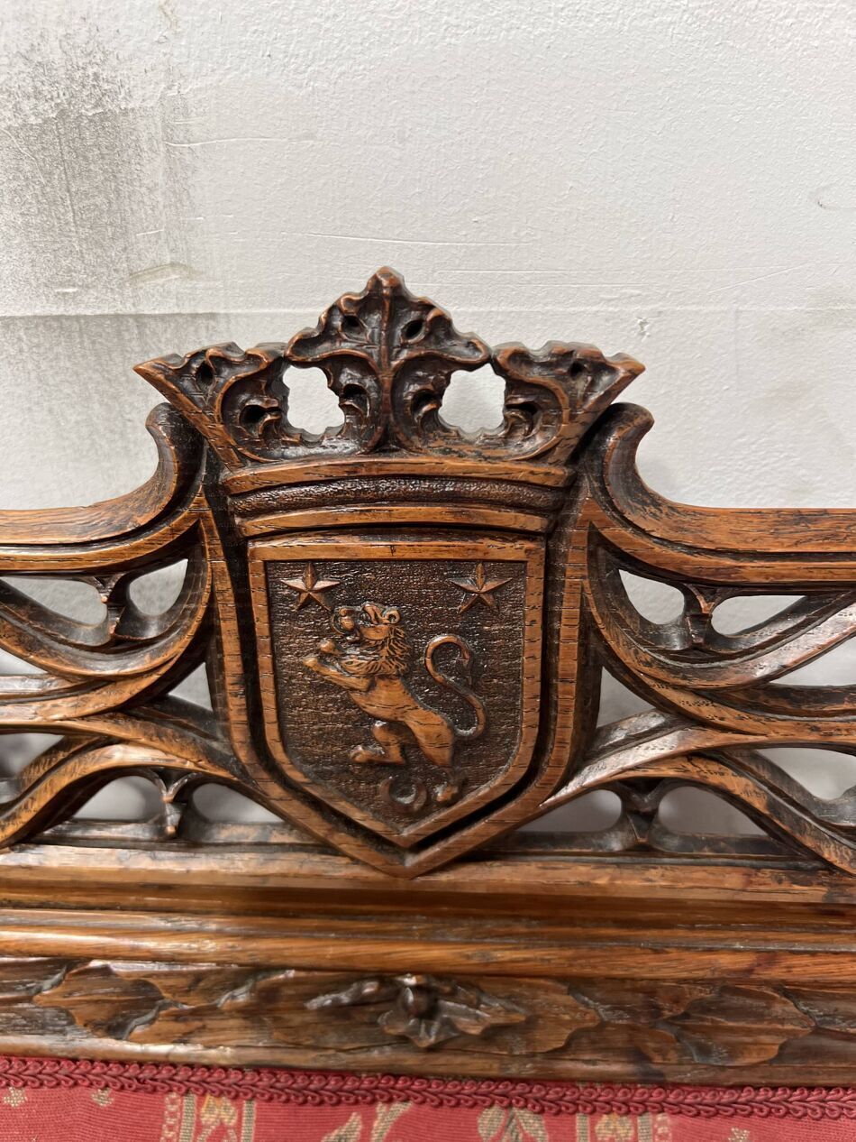 photo for sale Pair Of Gothic Style Walnut Lounge Chairs, 19th Century
