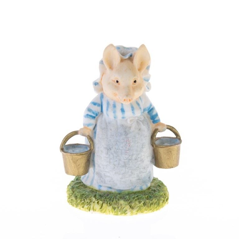 Tales Of Peter Rabbit By Beatrix Potter Limited Edition Hand Painted Aunt Pettitoes Figurine