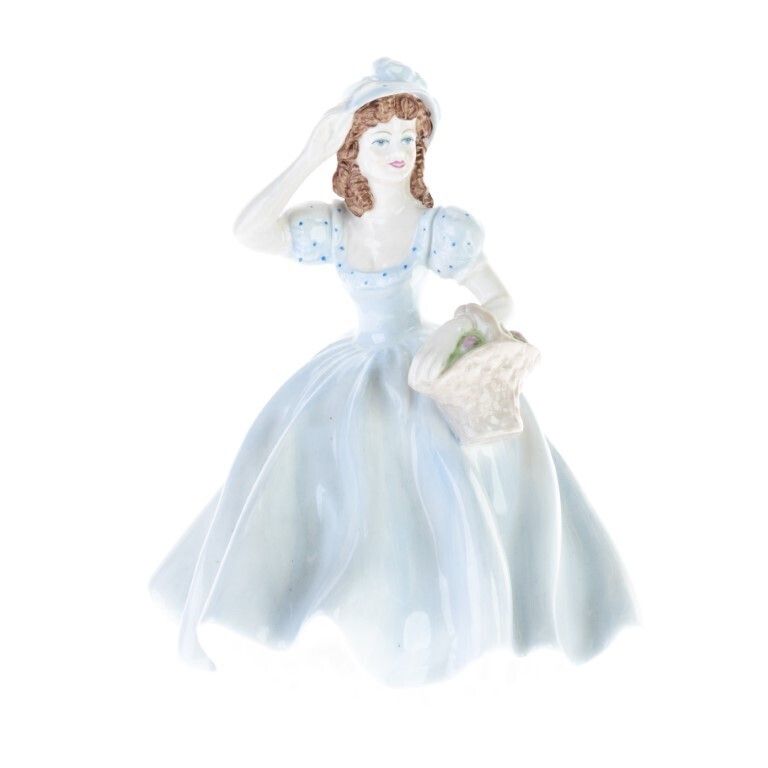 English Coalport Ladies Of Fashion Series Porcelain Sculpture