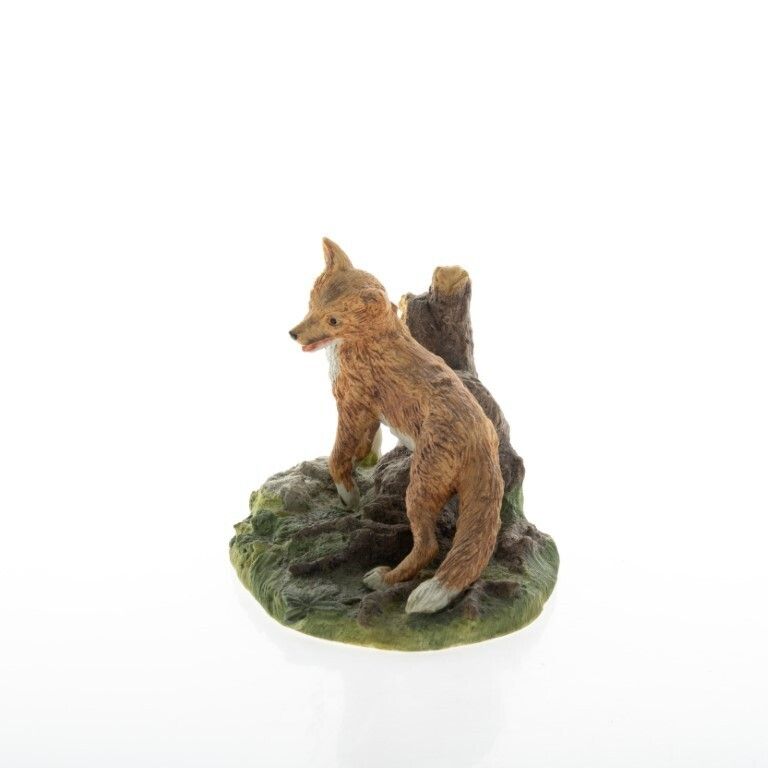 Wedgwood Hand Painted Ceramic Porcelain Red Fox Sculpture photo Art
