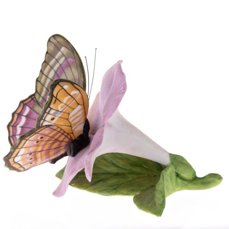 Franklin Mint Hand Painted Fine Porcelain Butterfly Sculpture