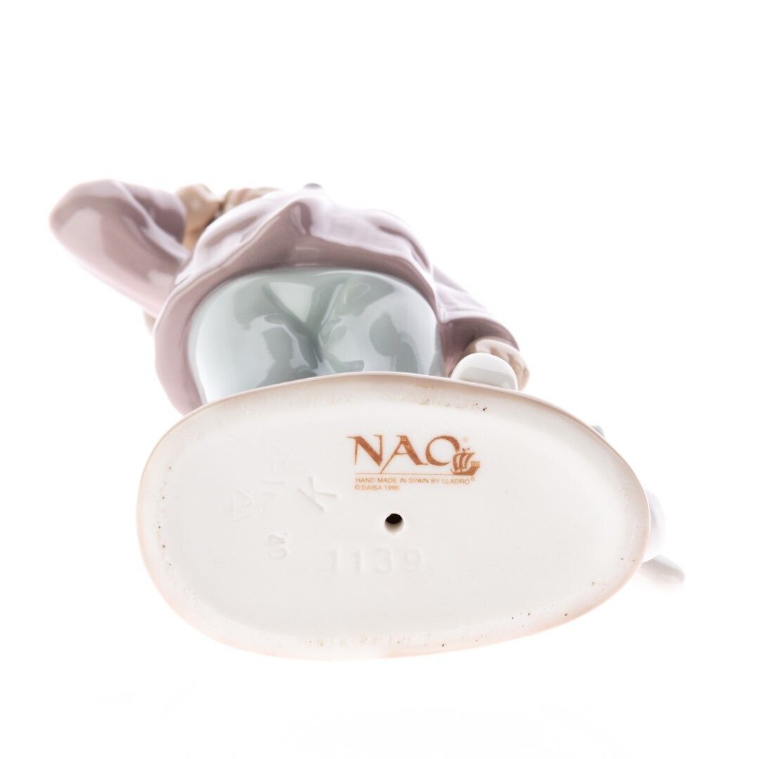 Nao By Lladro Porcelain Ceramic Tired Boy With Doll Sculpture photo furniture