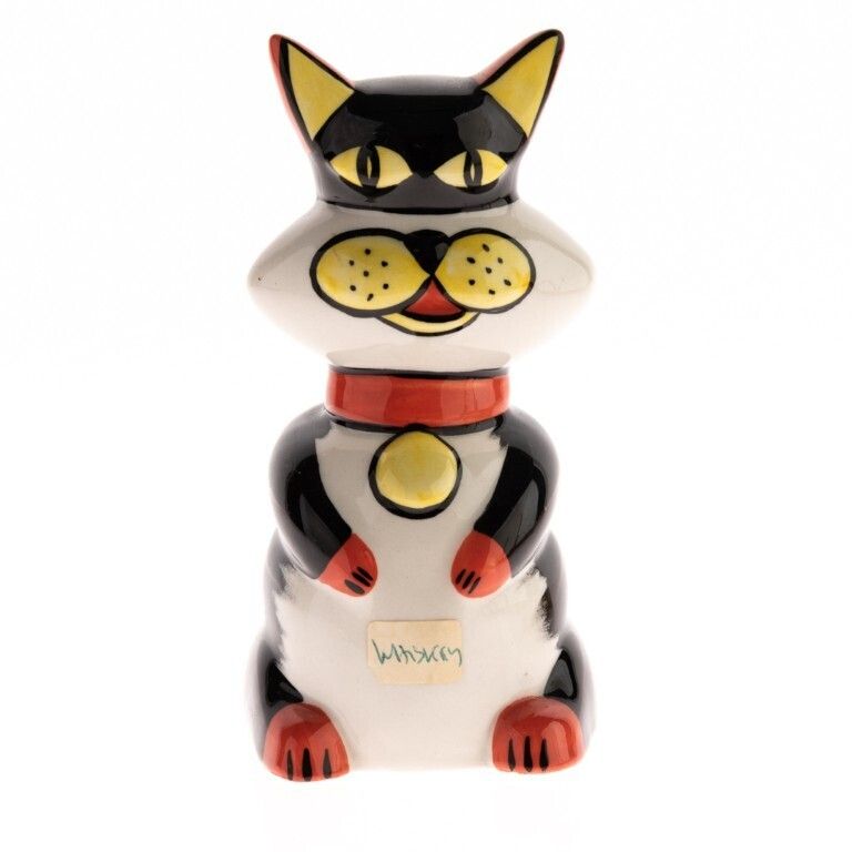 Lorna Bailey Signed Limited Edition Porcelain Art Deco Style Pottery “Whiskey Cat” Figure