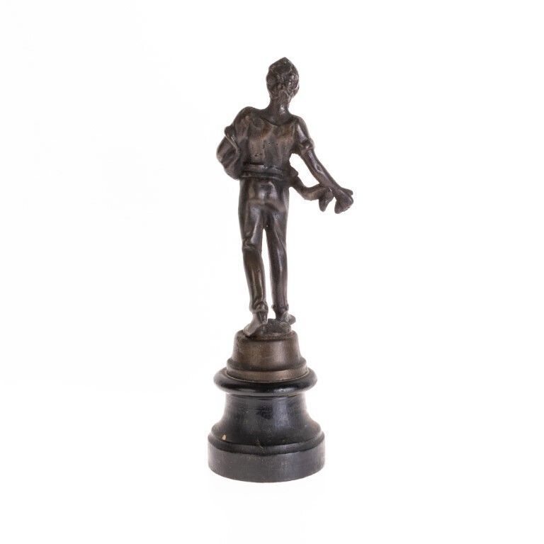 Antique French Bronzed Spelter Harvester Sculpture After Moreau Late 19th Century photo for sale