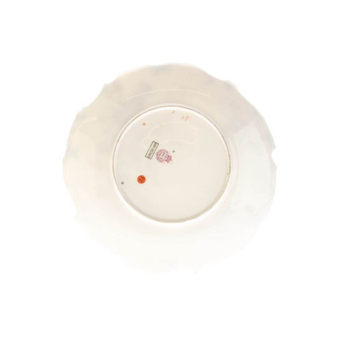 Antique Royal Worcester Hand Painted Blush Porcelain Art Nouveau Plate With Gilt Border photo furniture