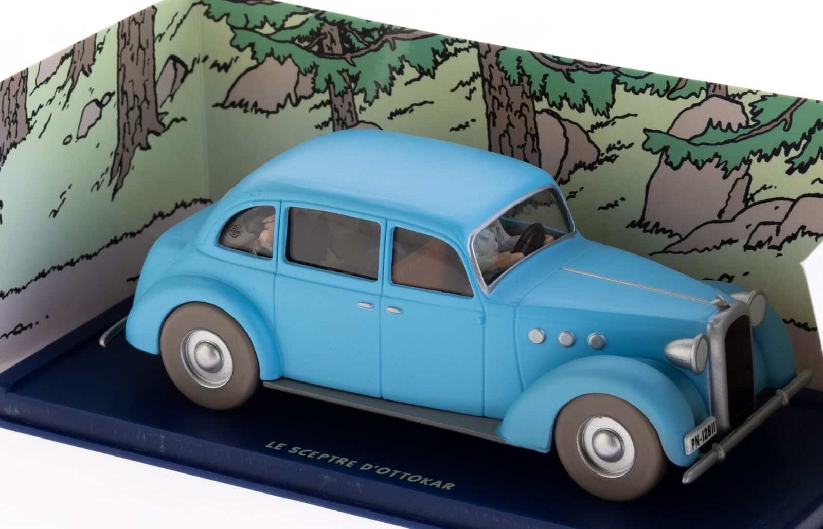 Tintin Cadillac Fleetwood 1938 From “King Ottokar’s Sceptre” 1/43 Scale Diecast Model Vehicle
