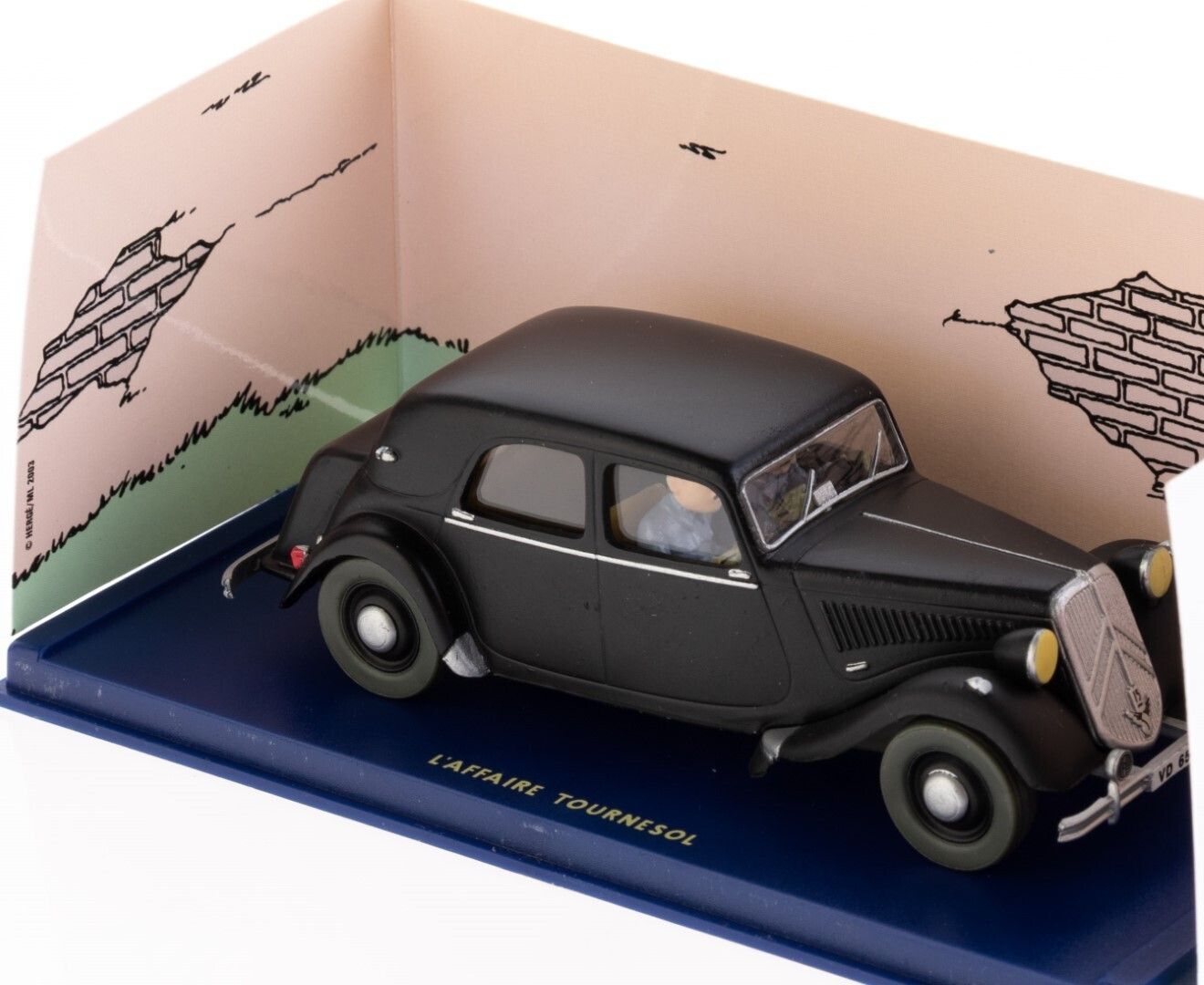 Tintin 15cv Citroen From “The Calculus Affair” 1/43 Scale Diecast Model Vehicle