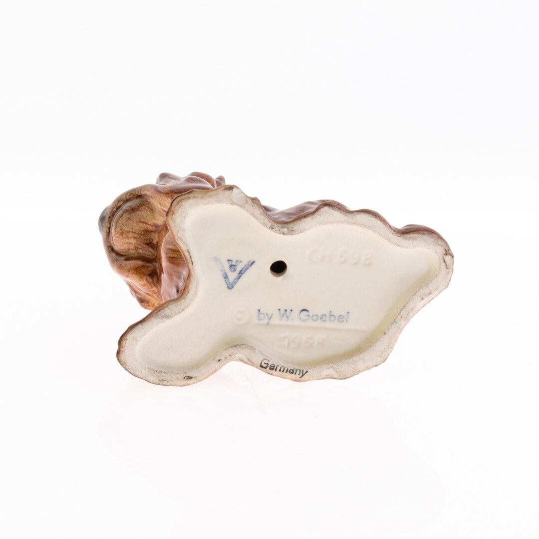 Art Deco Goebel German Hand Painted Porcelain Ceramic Yorkshire Terrier Dog Figure photo furniture