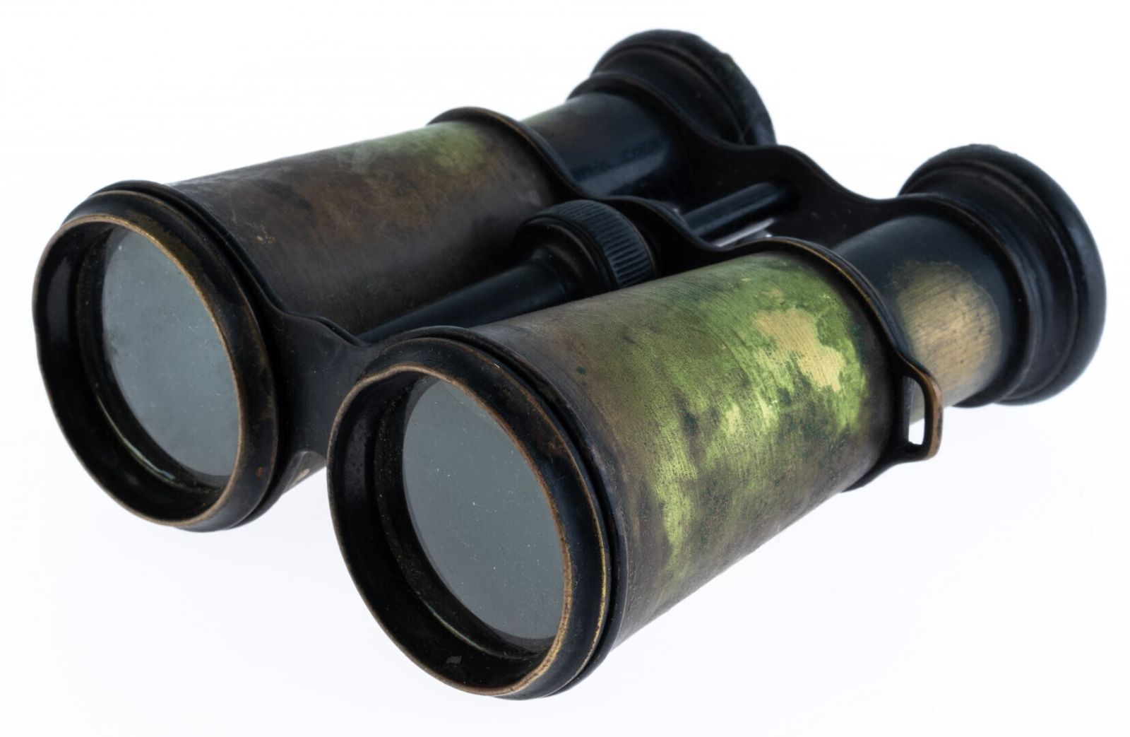 Antique Brass Engraved Regates Double Telescope Field Binoculars Early 20th Century