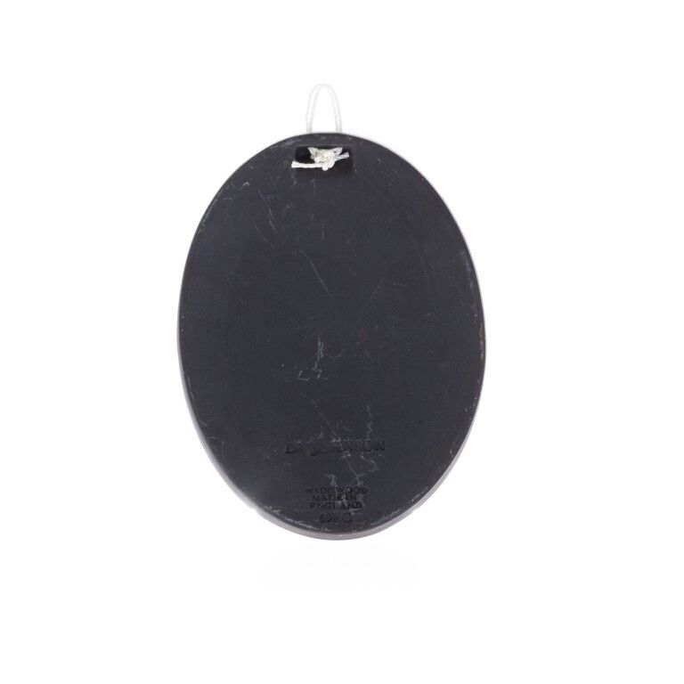 Wedgwood Black Basalt Jasperware Ceramic Porcelain DR Samuel Johnson Portrait Medallion photo Art