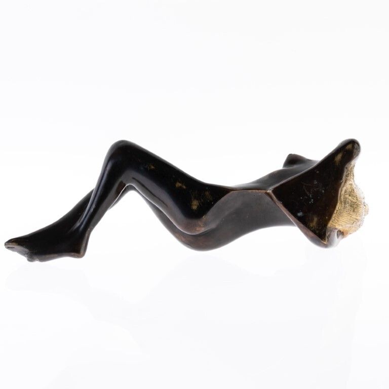 Art Deco Recumbent Nude Bronze Erotic Sculpture photo furniture
