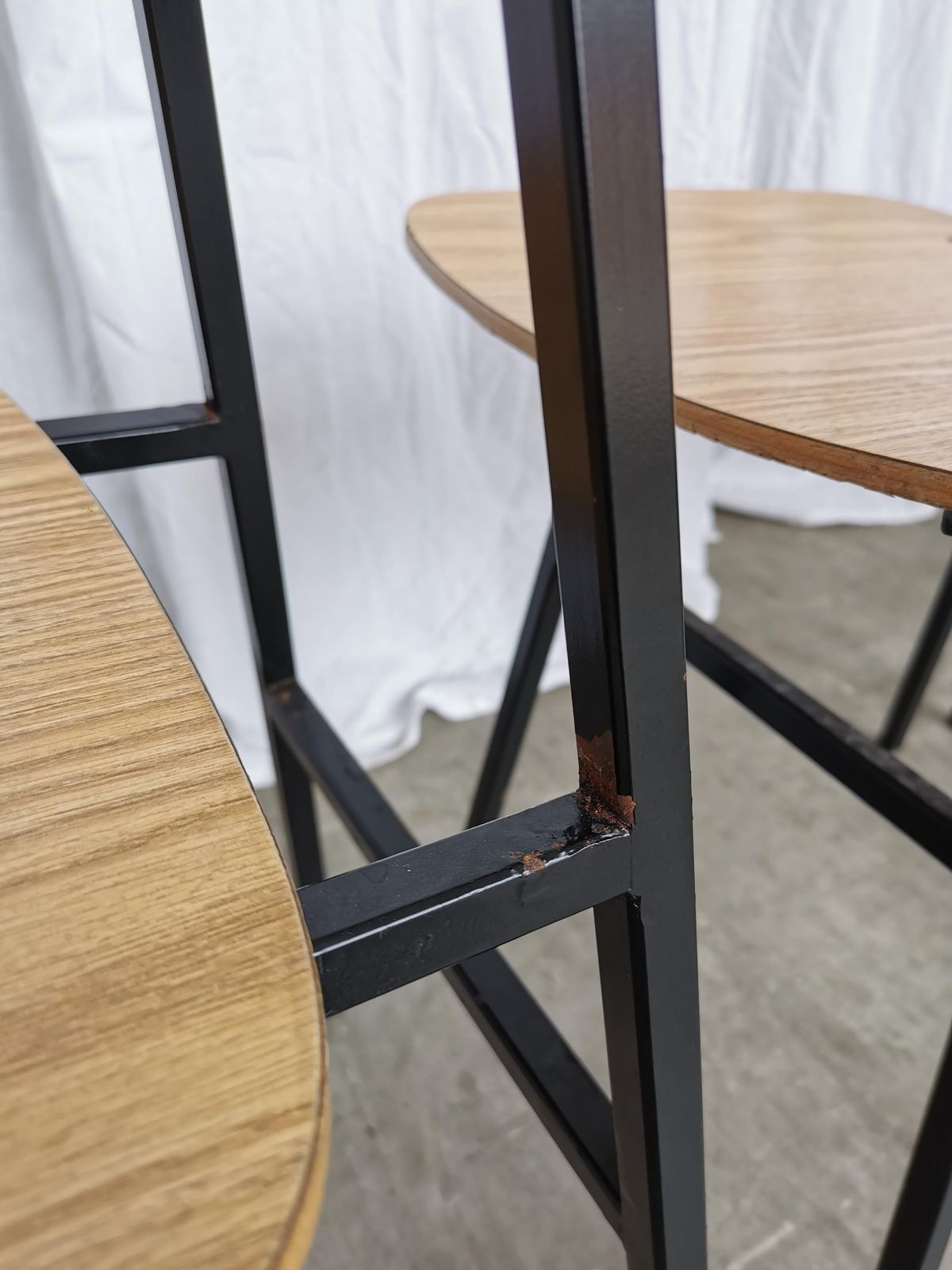 1 Of 4 Vintage School Chairs / Retro Light Brown Wooden Dining Chair With Metal Base / Stol Kamnik Yugoslavia 1970 / Mid Century Dine Bistro photo vintage