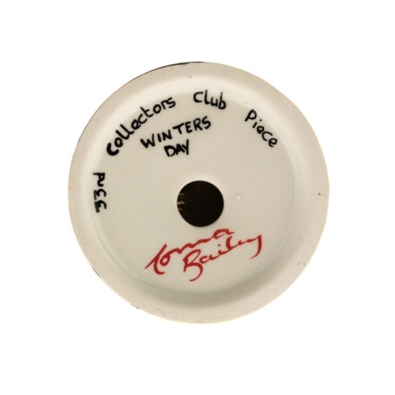 Lorna Bailey Signed Limited Edition “Winter’s Day – 33rd Collector’s Club Piece” Porcelain Pottery Art Deco Style Sugar Sifter photo furniture