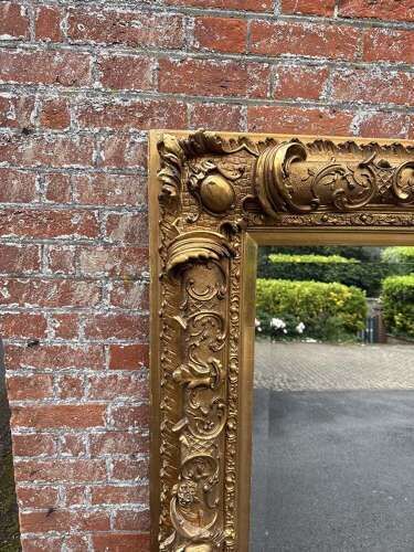 A Spectacular Large Antique English 19th Century Gilt Ornate Framed Mirror. photo furniture