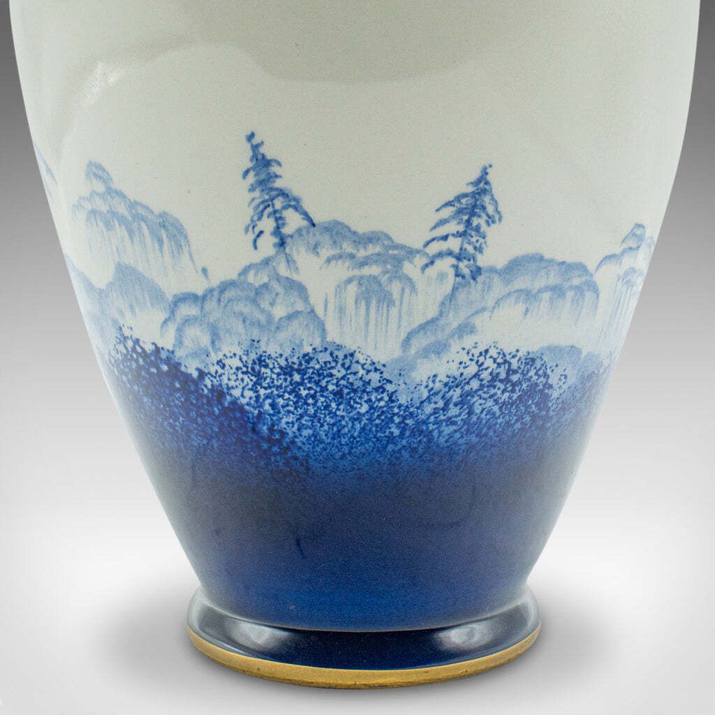 photo for sale Pair Of Vintage Display Vases, English, Ceramic Flower Urn, Potteries, C.1970
