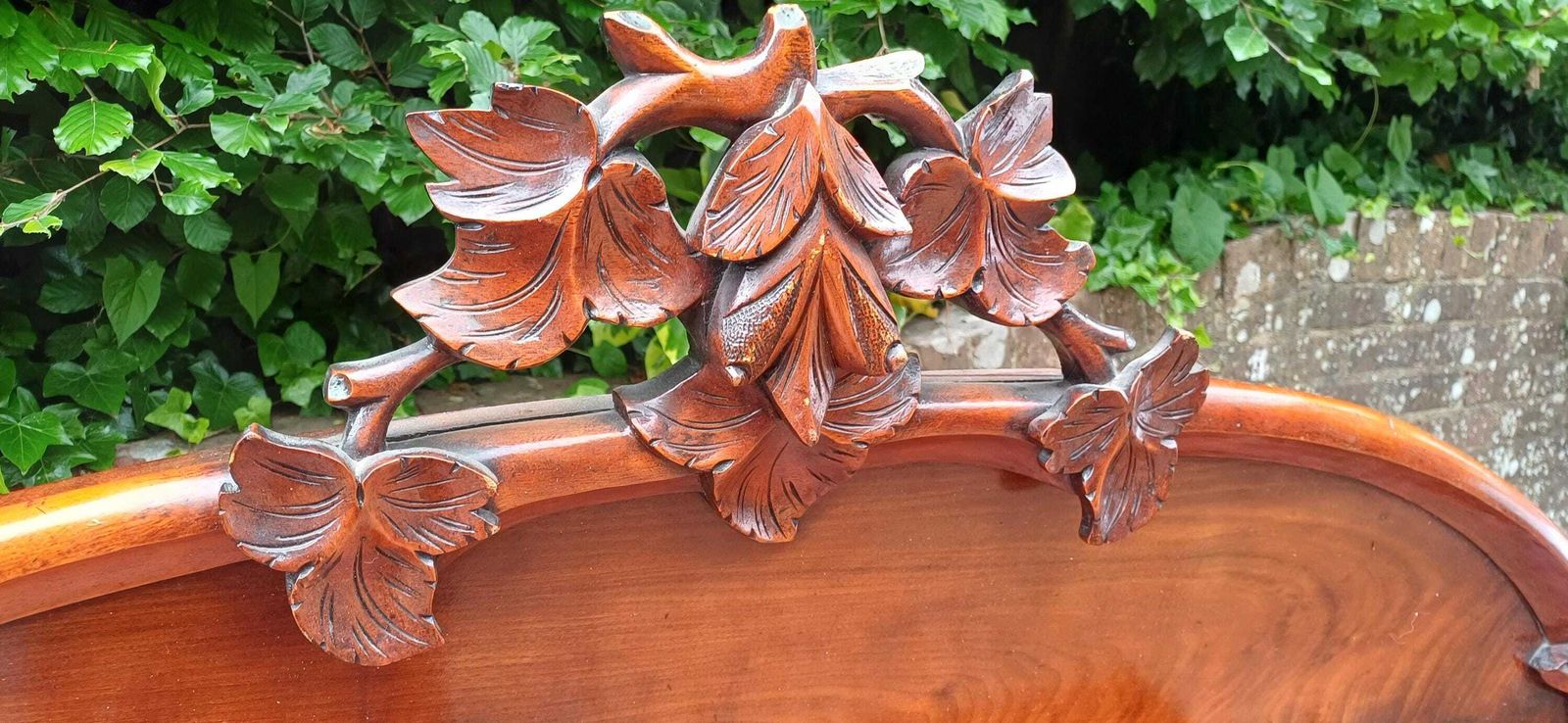 Antique Victorian Mahogany Sideboard Buffet Cabinet | Carved Mirror Back | English 19th Century Furniture photo Furniture