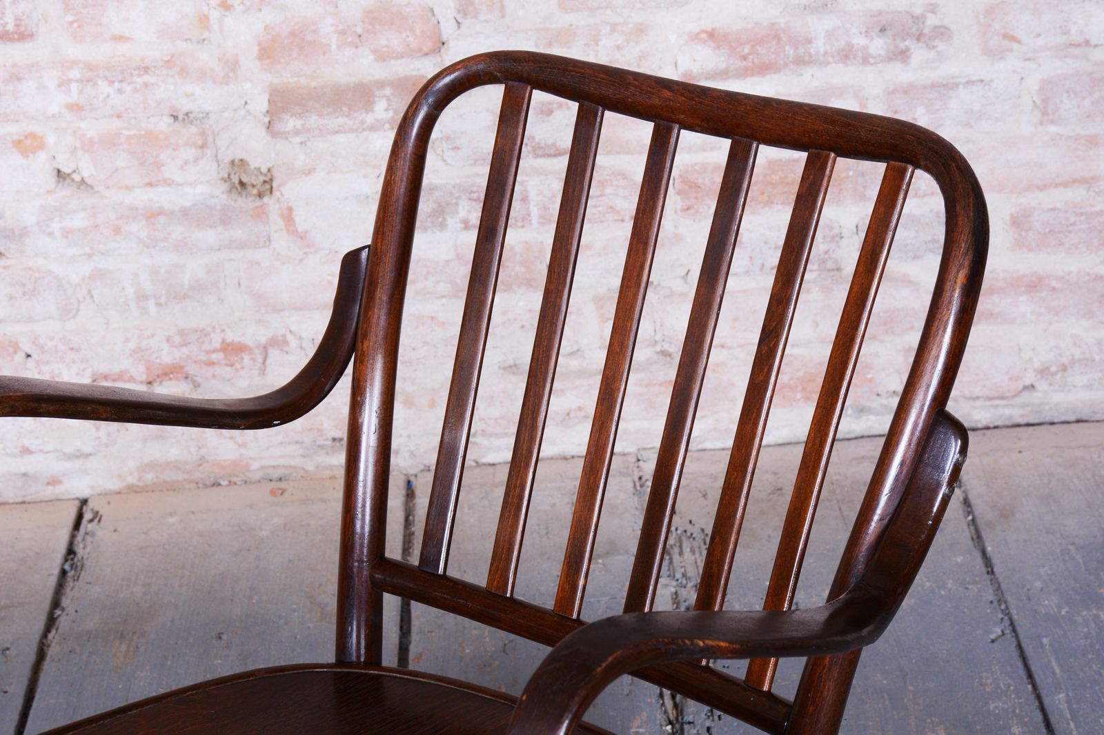 Pair Of Restored Art Deco Armchairs, By Josef Frank, Thonet, Beech, Czech, 1930s photo vinterior