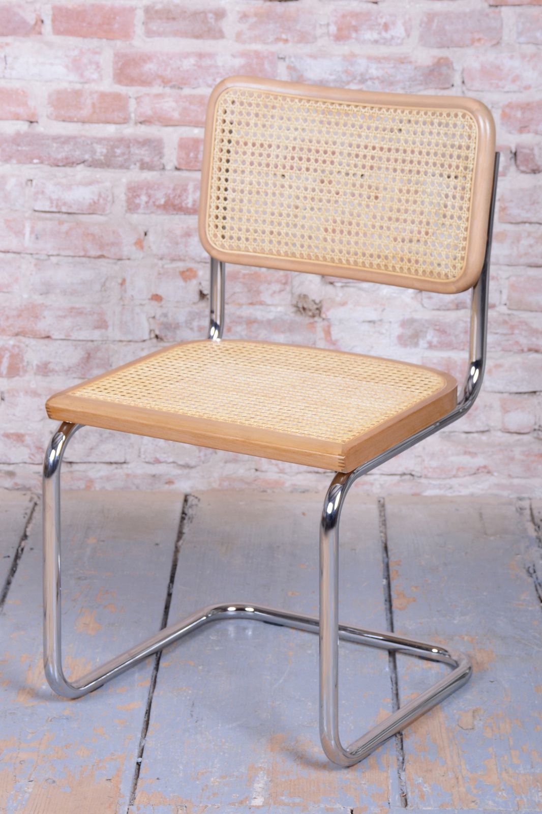 Set Of Eight Restored Bauhaus Cesca Chairs, By M. Breuer, Chrome, Italy, 1980s photo buy