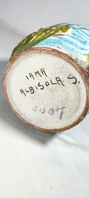Ceramic Vase From Iama Albisola. Italy, 1970s photo vintage