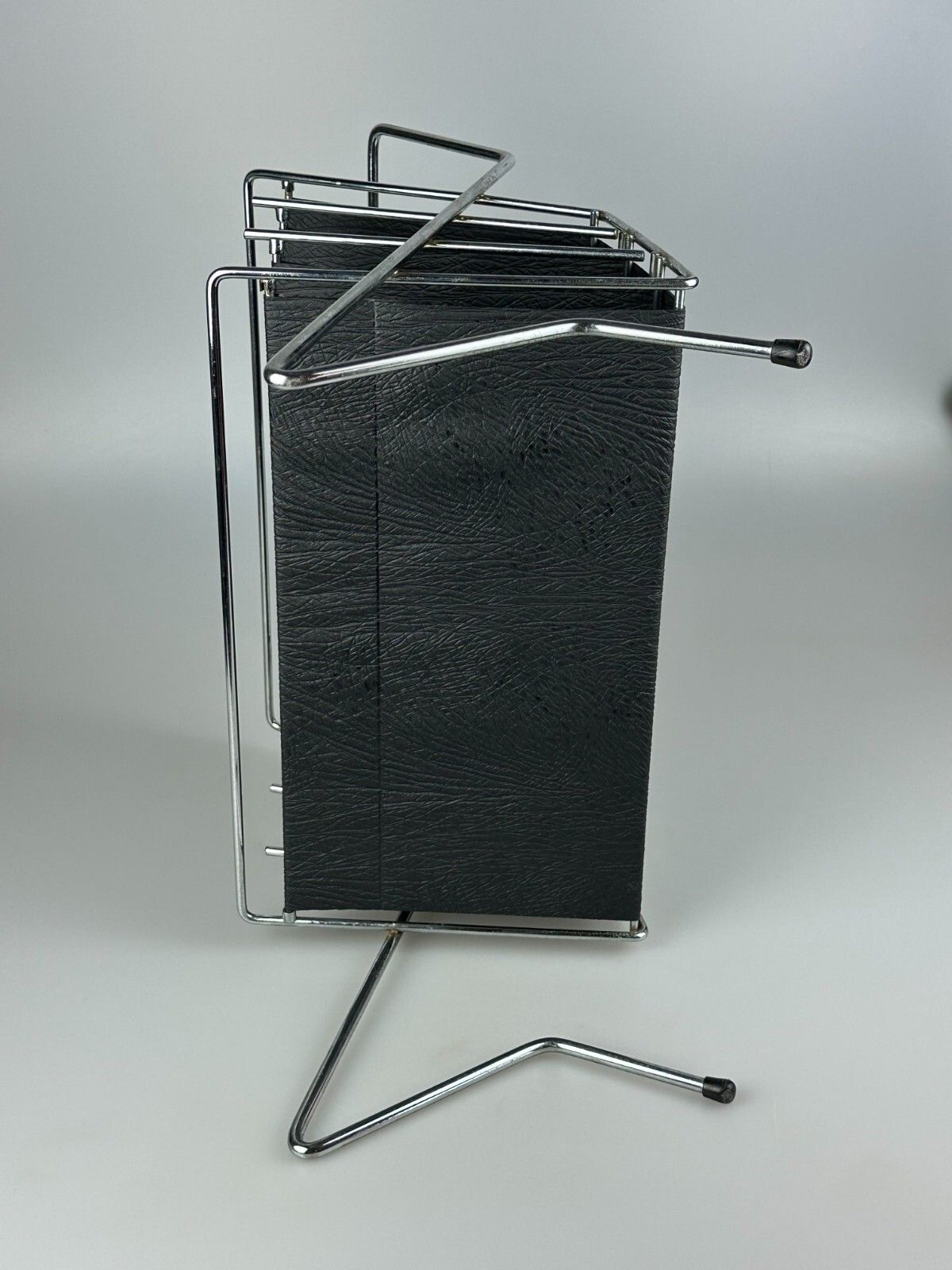 photo buy 60s 70s Newspaper Holder Magazine Rack Metal Plastic Space Age