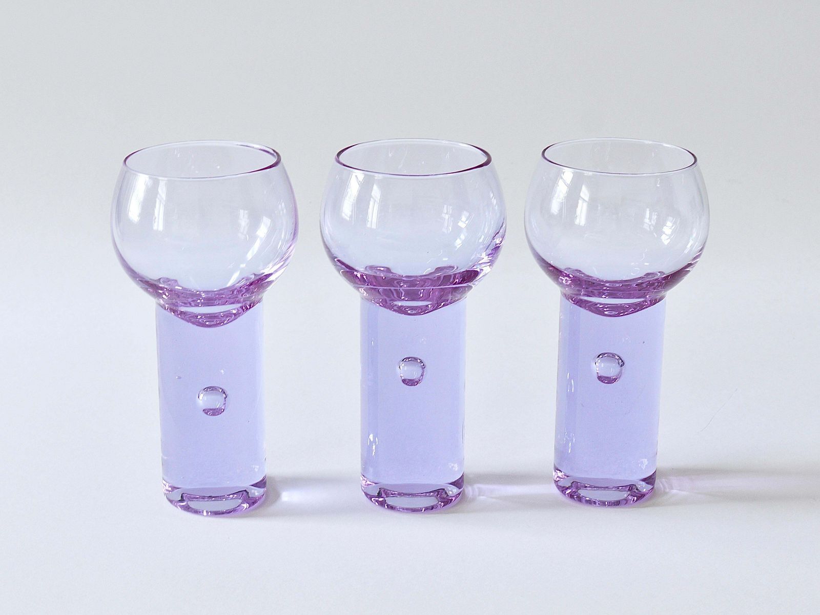 6 Sergio Asti Chameleon Aperitif Drinking Glasses, Arnolfo Di Cambio, Italy 1970 photo Home Decor