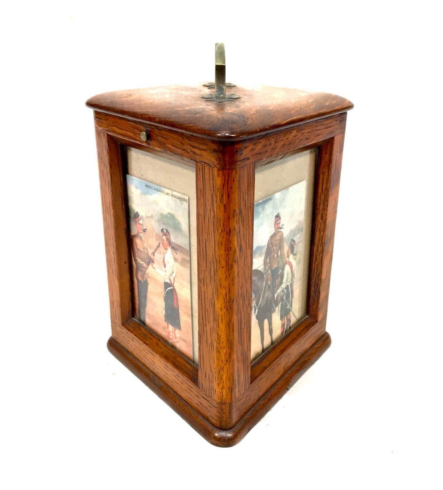 Antique Advertising Cigar Salesman Wooden Oak Travel Box / Display Case C.1893 photo furniture