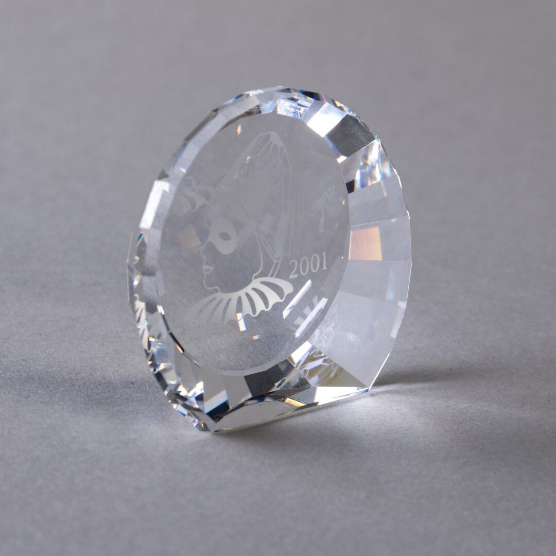 Swarovski Crystal Glass Pierrot Paperweight From The Masquerade Collection