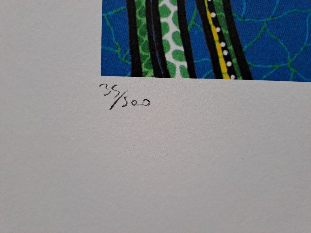 Yayoi Kusama Signed Flowers Certificate photo Art