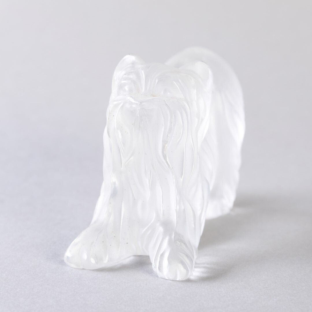 Lalique French Glass Terrier Dog Sculpture