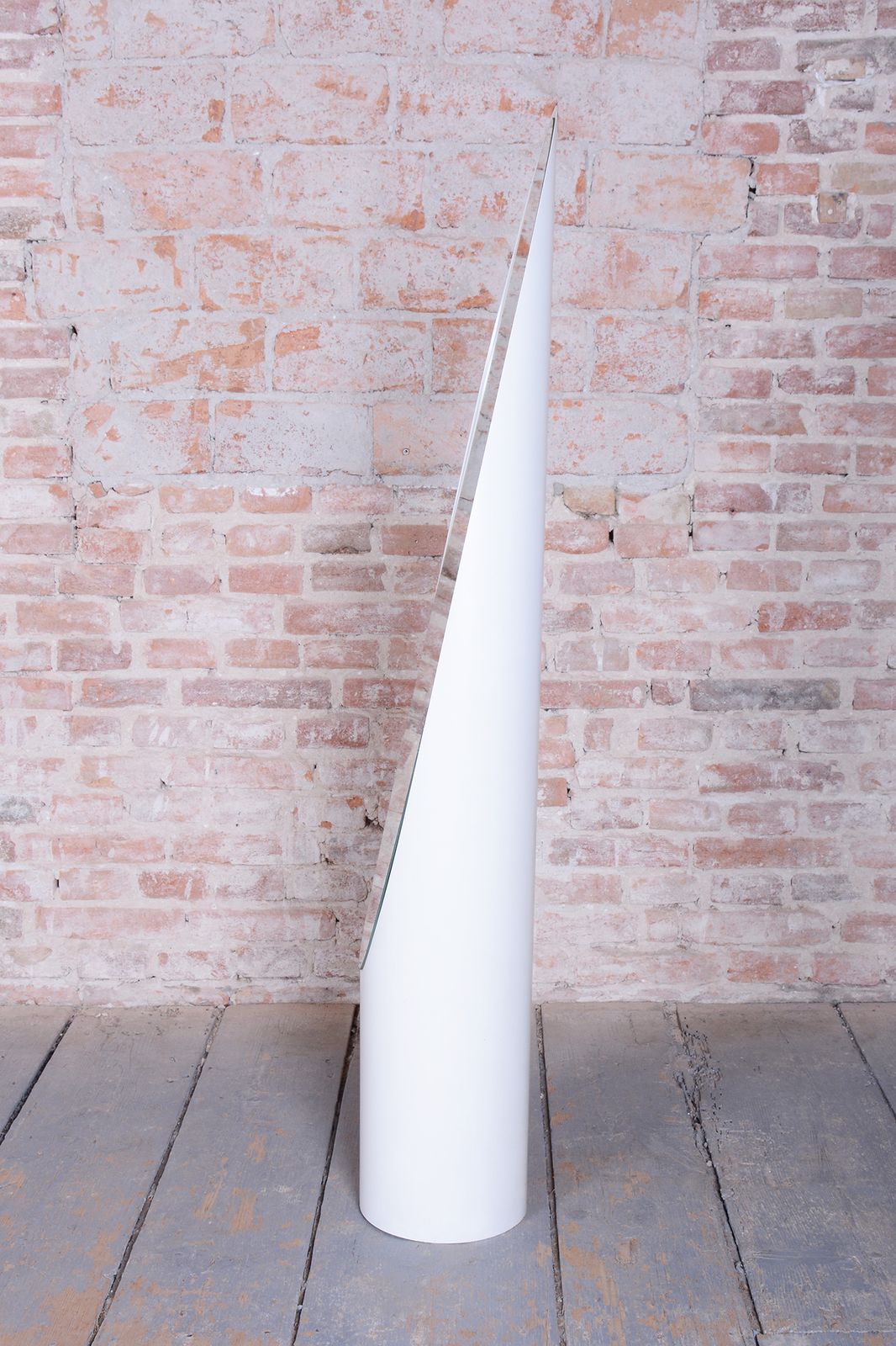 Original Mid Century Floor Mirror, By Roger Lecal, Plastic, France, 1970s photo vinterior