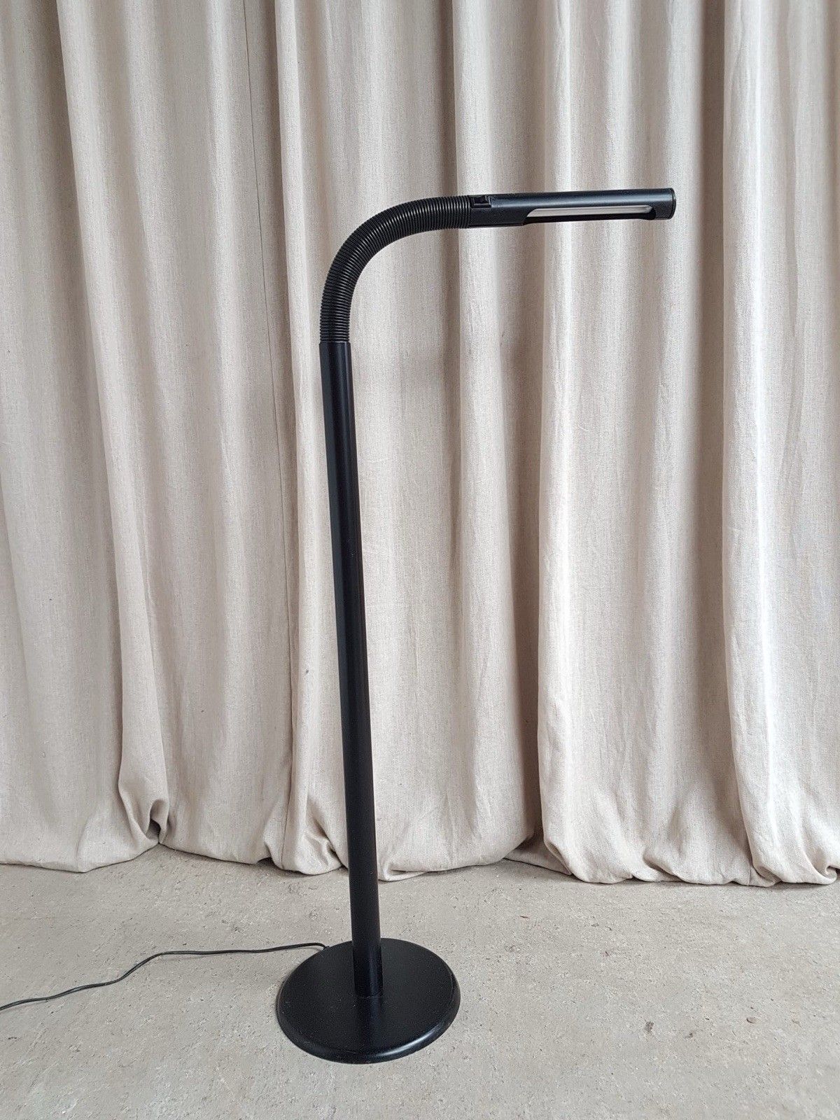 Vtg Late Mid Century Floor Danish Bendy Cobra Floor Lamp By A/S Lyfa R877 photo buy