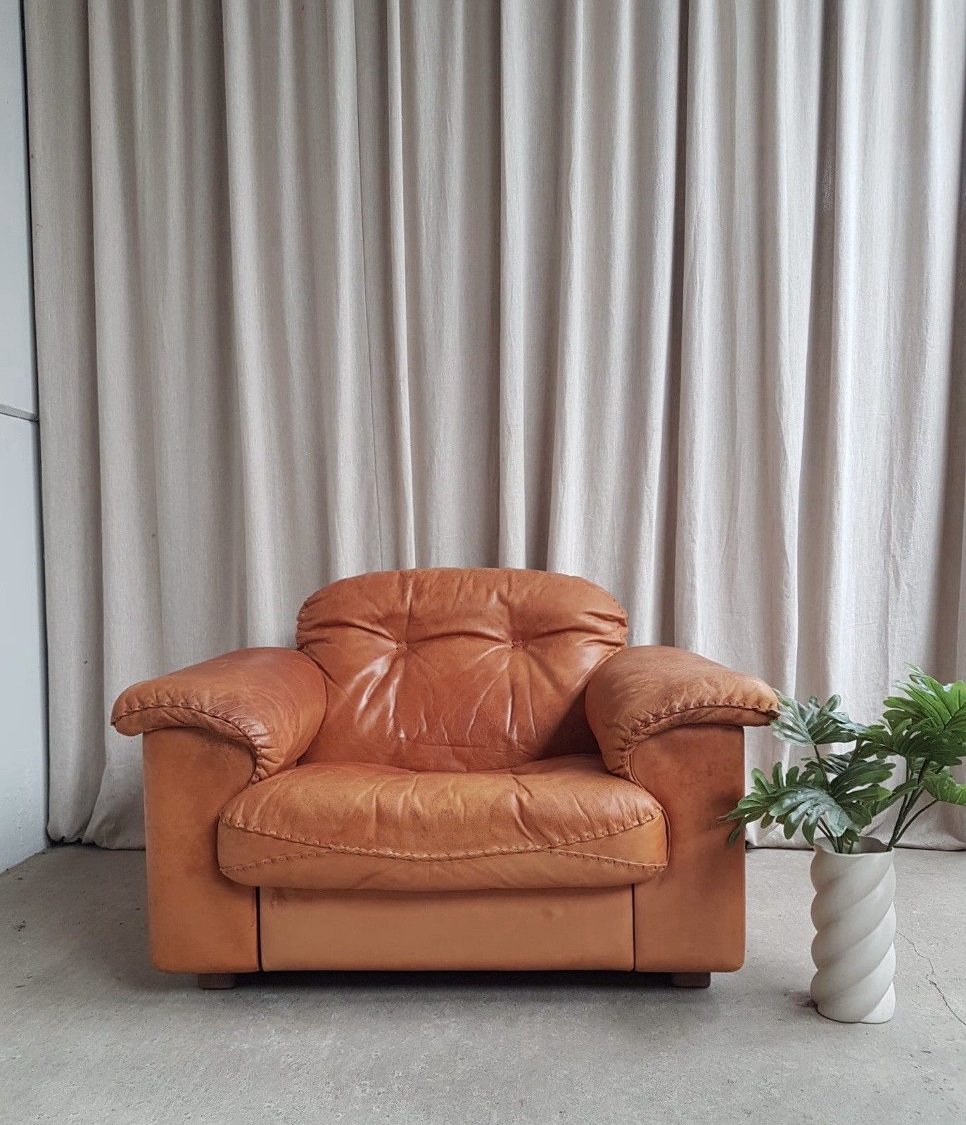 Vtg Rare Mid Century De Sede Ds101 James Bond Reclining Chair Scandi Retro R878