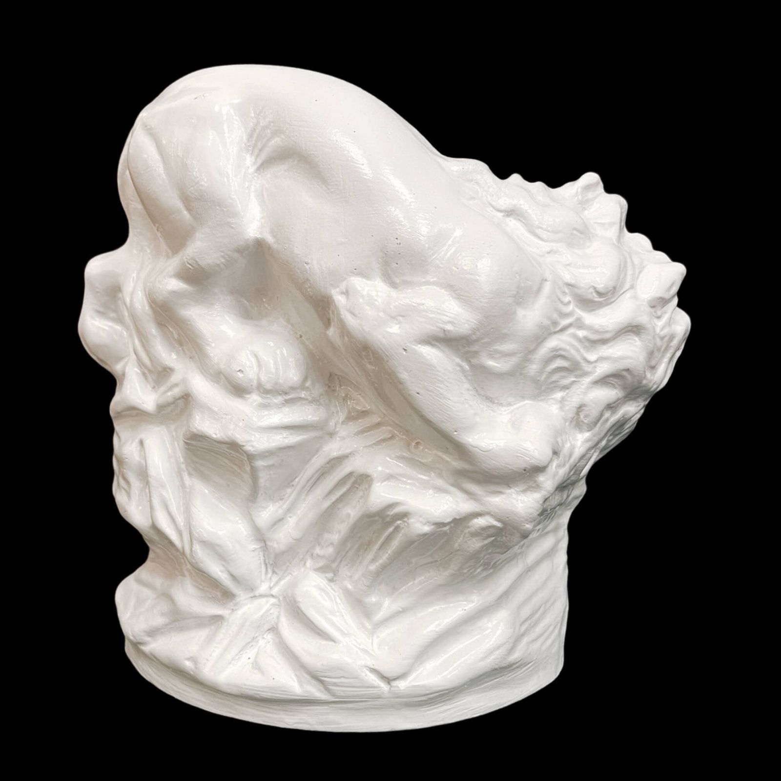 White Clay Lion, Czech Republic, Early 20th Century photo Art