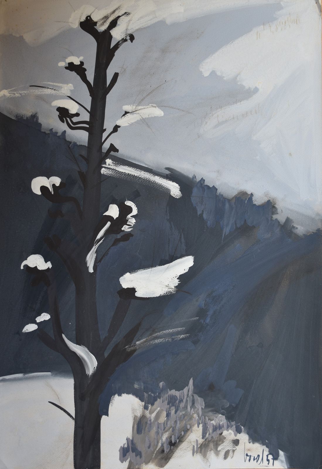 Jeannie Borel, Swiss Winter Landscape (1957)