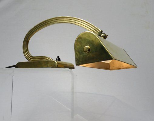 Elegant Art Deco Piano Lamp In Polished Brass, 1920s photo buy