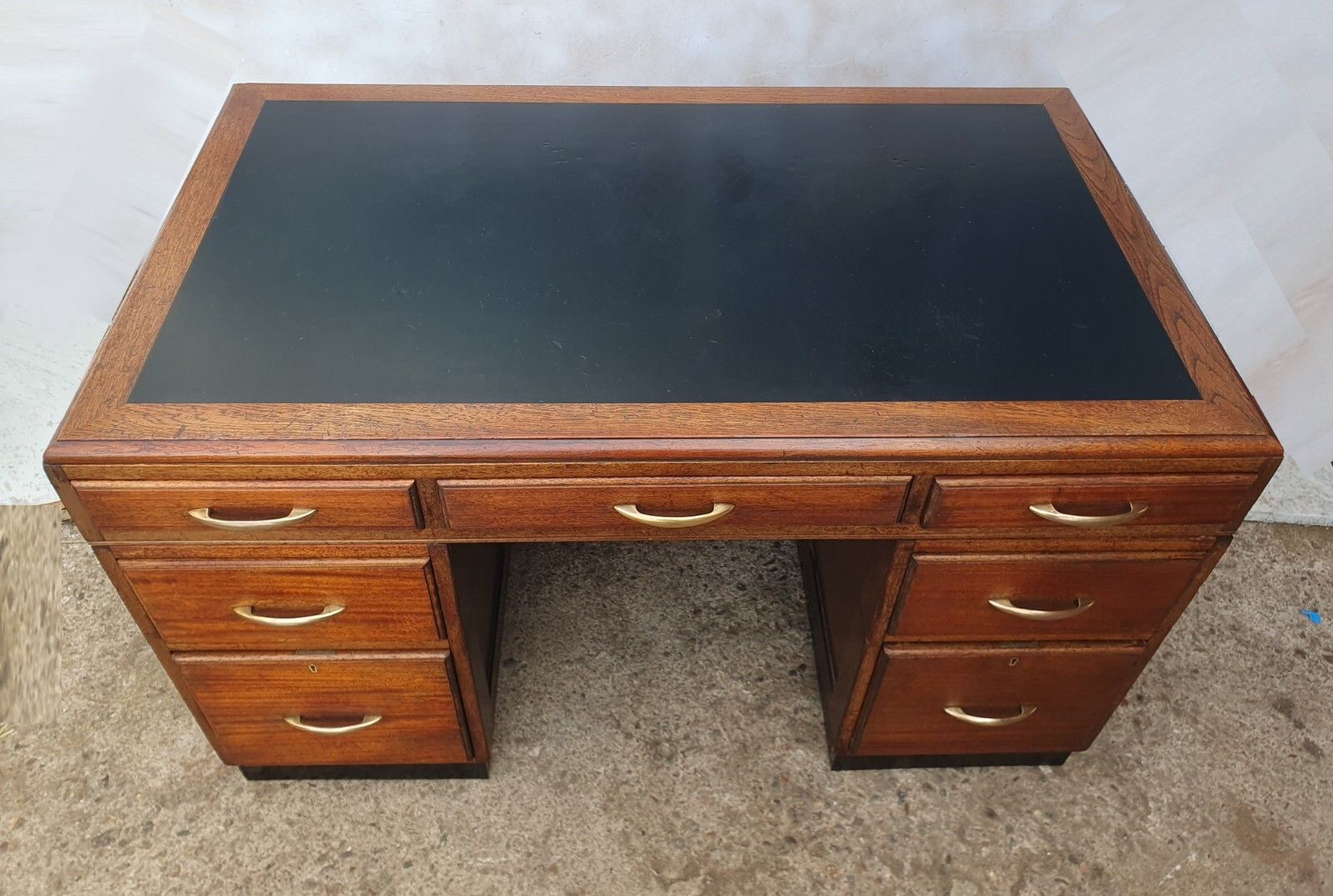 An Art Deco Mahogany Desk By H.Baldock And Sons Of Liverpool photo buy