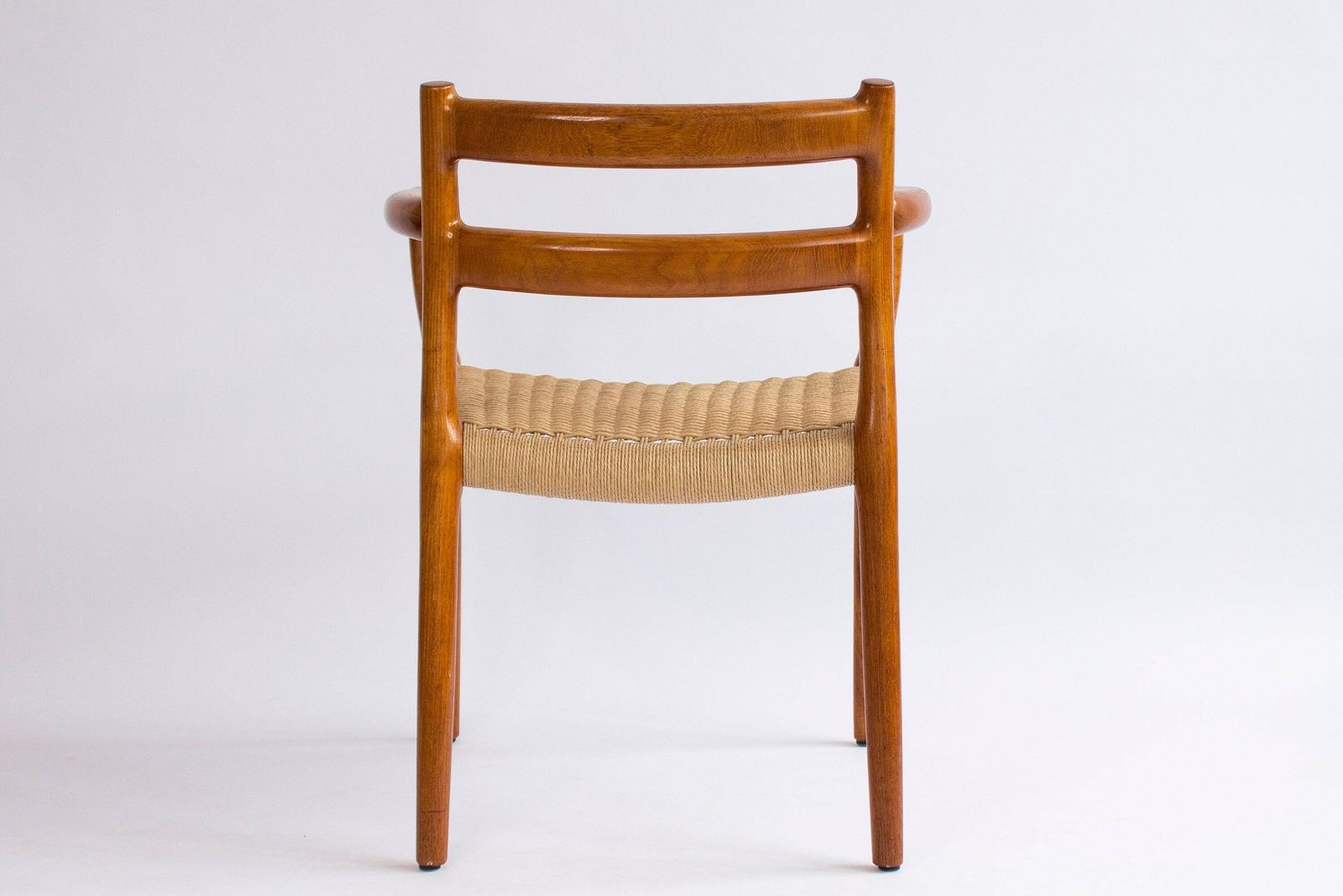 photo furniture 1 Of 2 Niels Moller Model 67 Armchair, 1976 – Restored Teak & Danish Cord Weaving