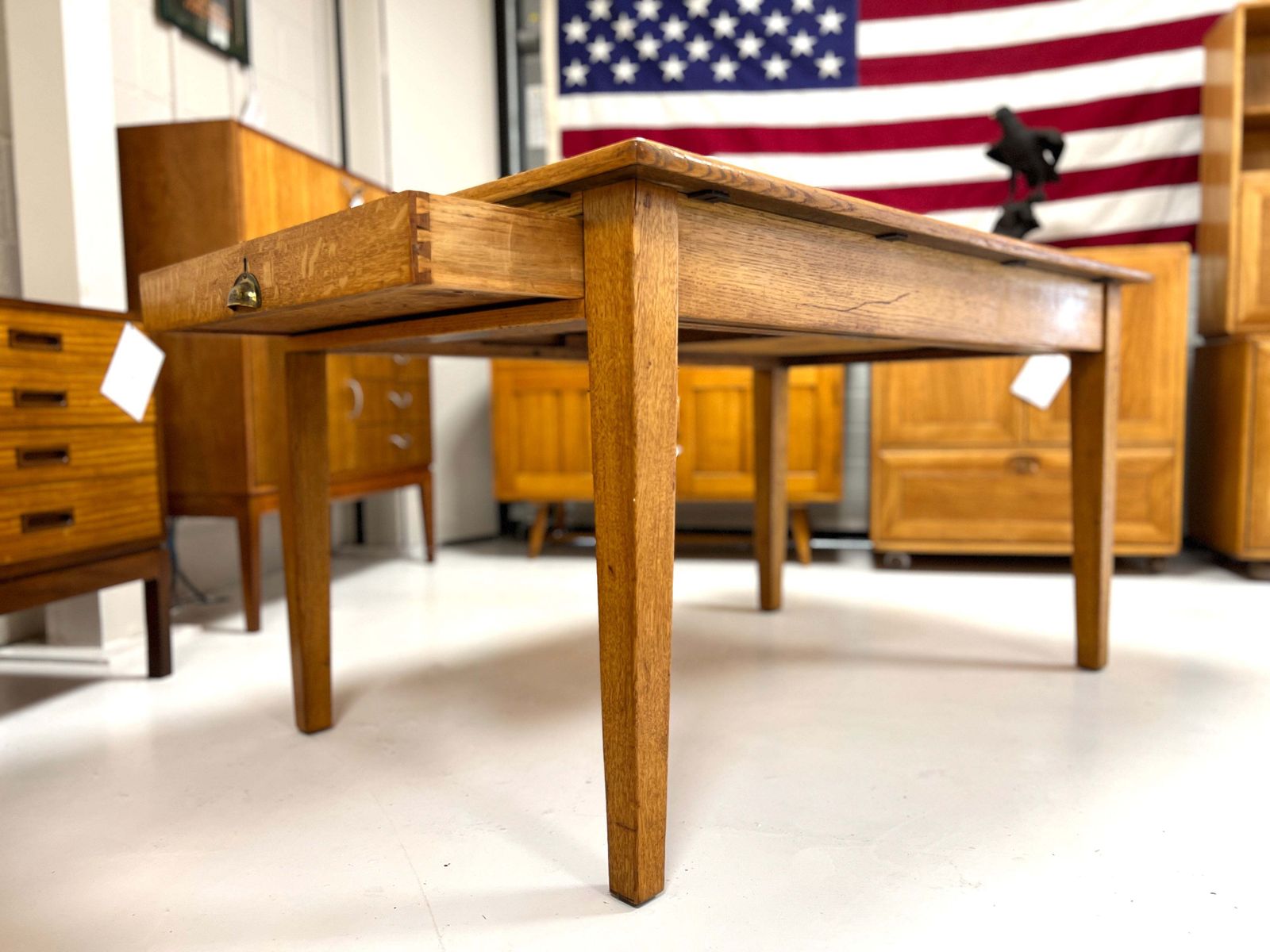 Mid Century, Oak Dining Table, Mid 20th Century photo buy