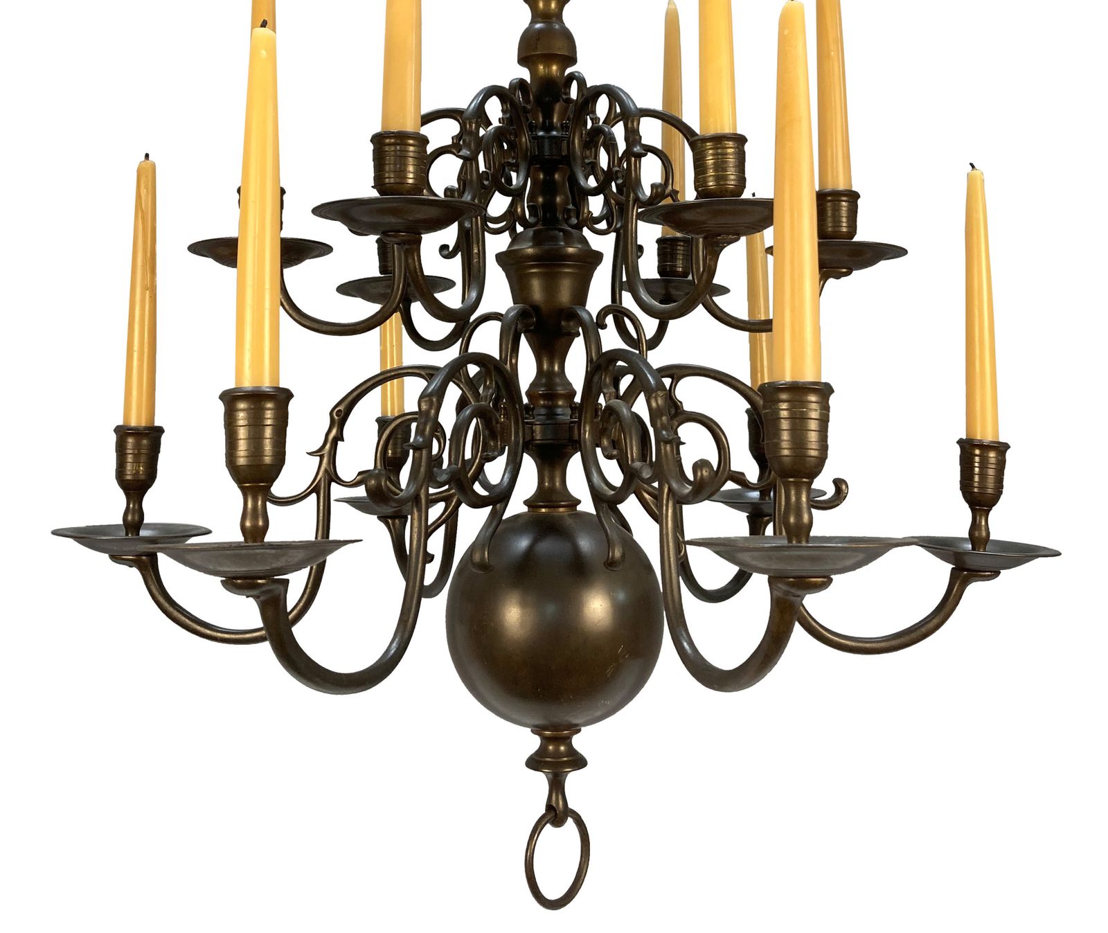 A XIX Century English Bronze Chandelier In The Dutch Taste photo furniture