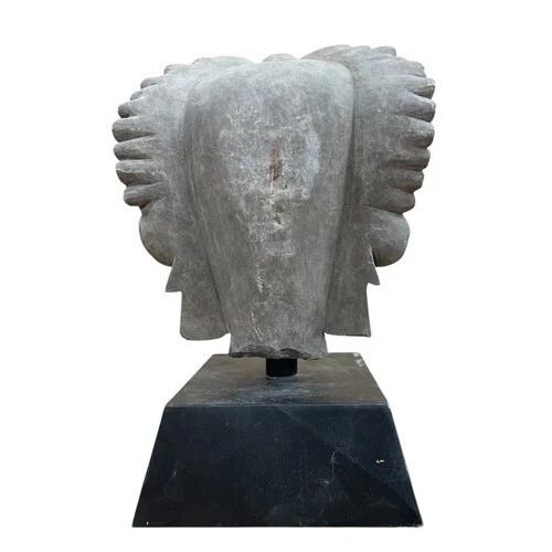 Rare Ancient Huge South Asia Carved Limestone Head Of Guanyin Bodhisatta   Tang / Song Dynasty C900 Ad photo furniture