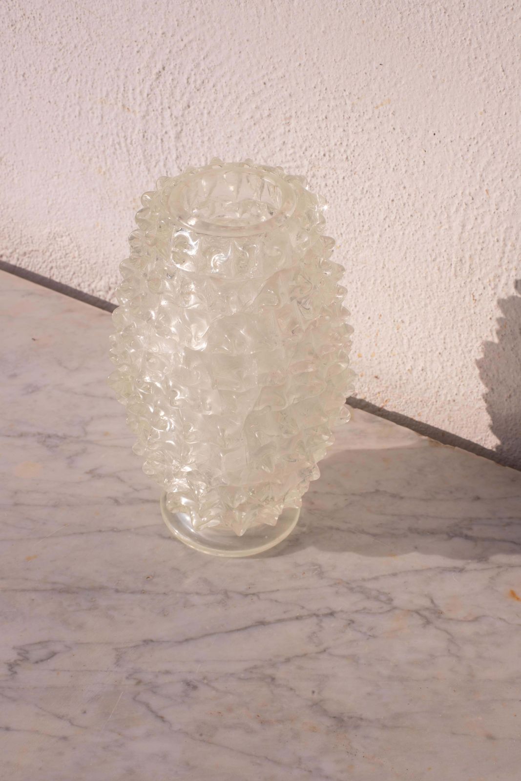 photo furniture Ercole Barovier Rostrato Murano Italian Glass Vase For Barovier & Toso, 1940s