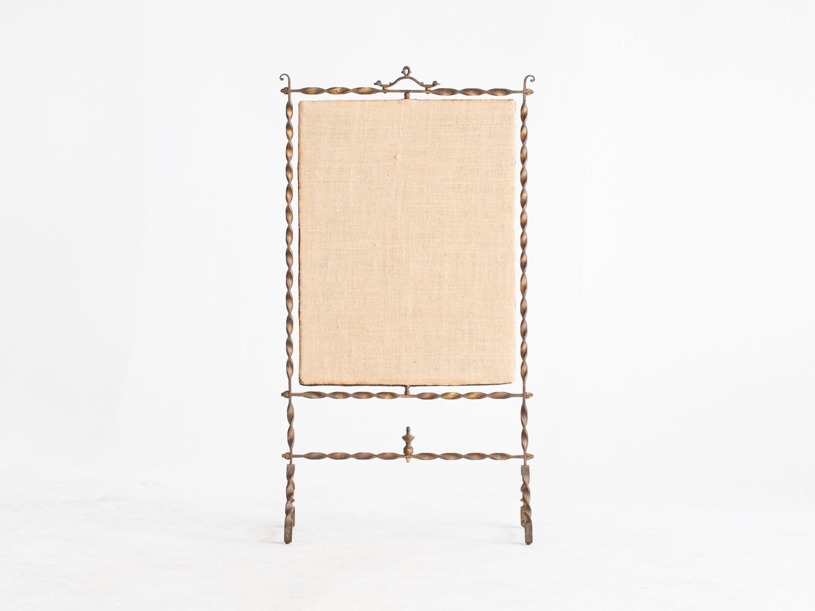 Gilt Iron Fire Screen, 1900s, Antique photo for sale