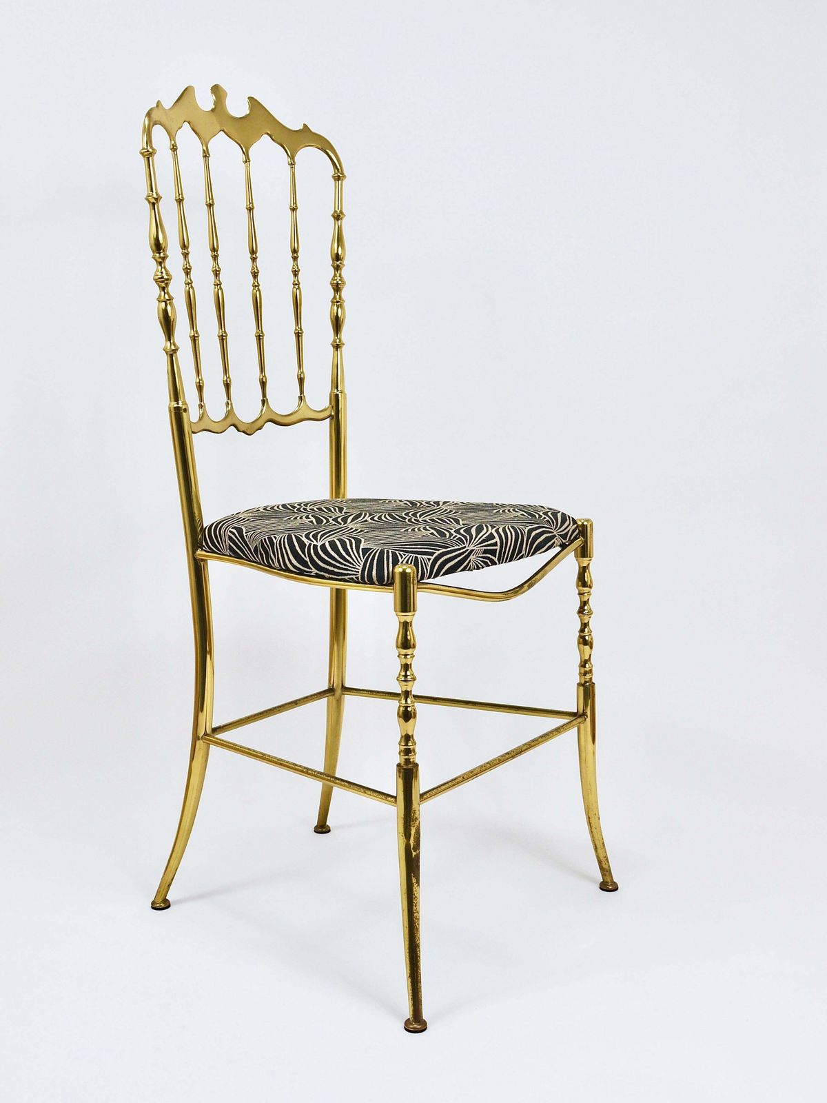 Chiavari Midcentury Brass Chair By Giuseppe Gaetano Descalzi, Italy, 1950s photo furniture