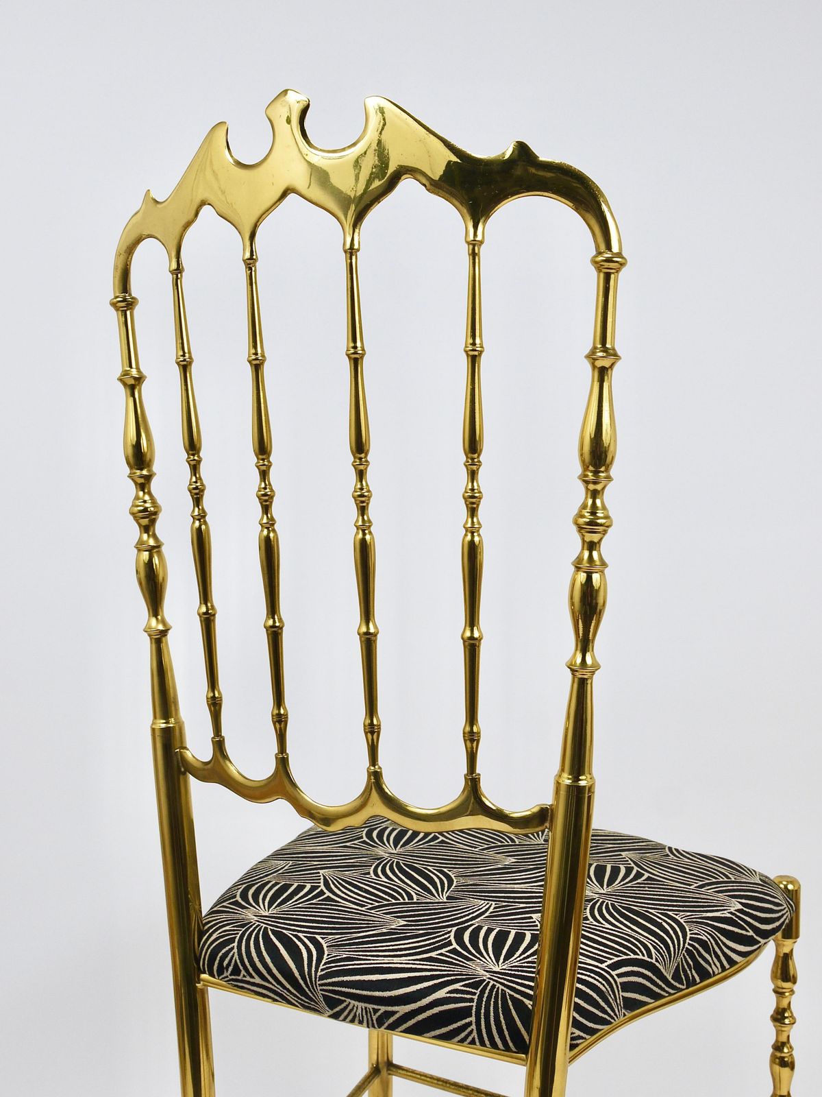 photo vinterior Chiavari Midcentury Brass Chair By Giuseppe Gaetano Descalzi, Italy, 1950s