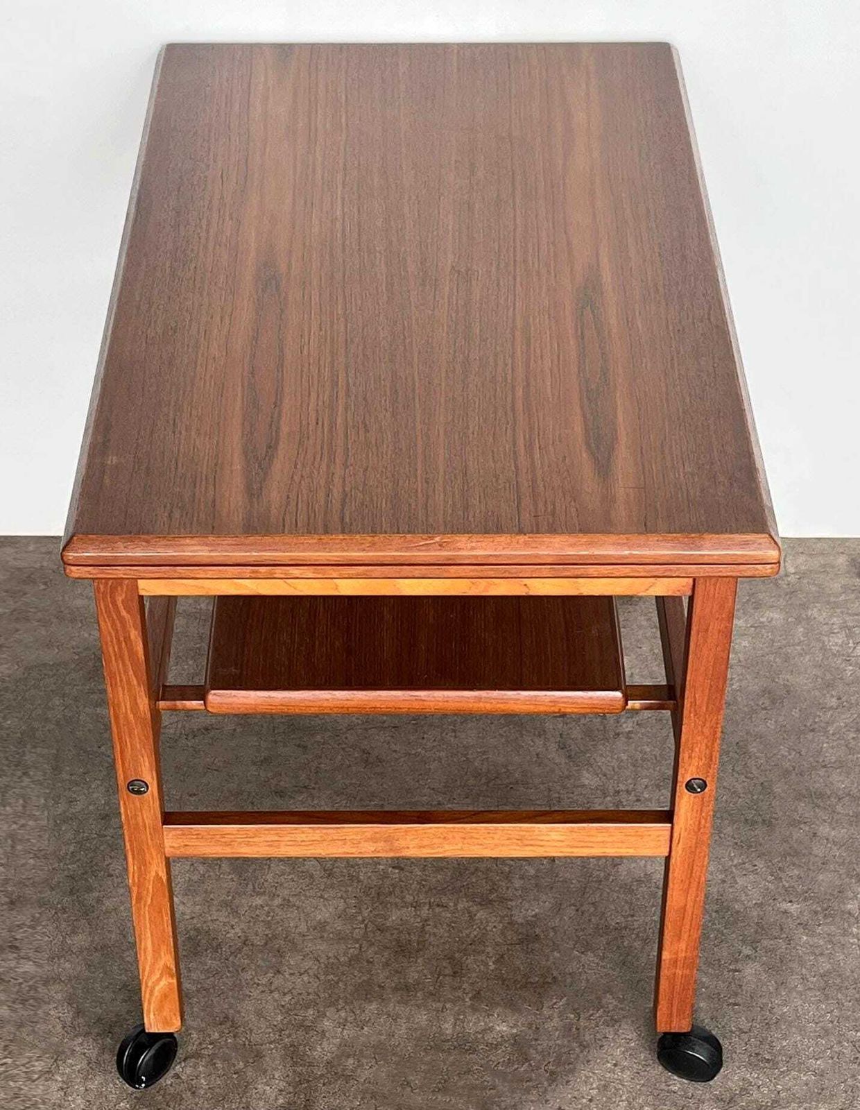 Rare Mid Century Danish Teak Bar Trolley By Andreas Hansen For Arrebo Mobler photo vinterior
