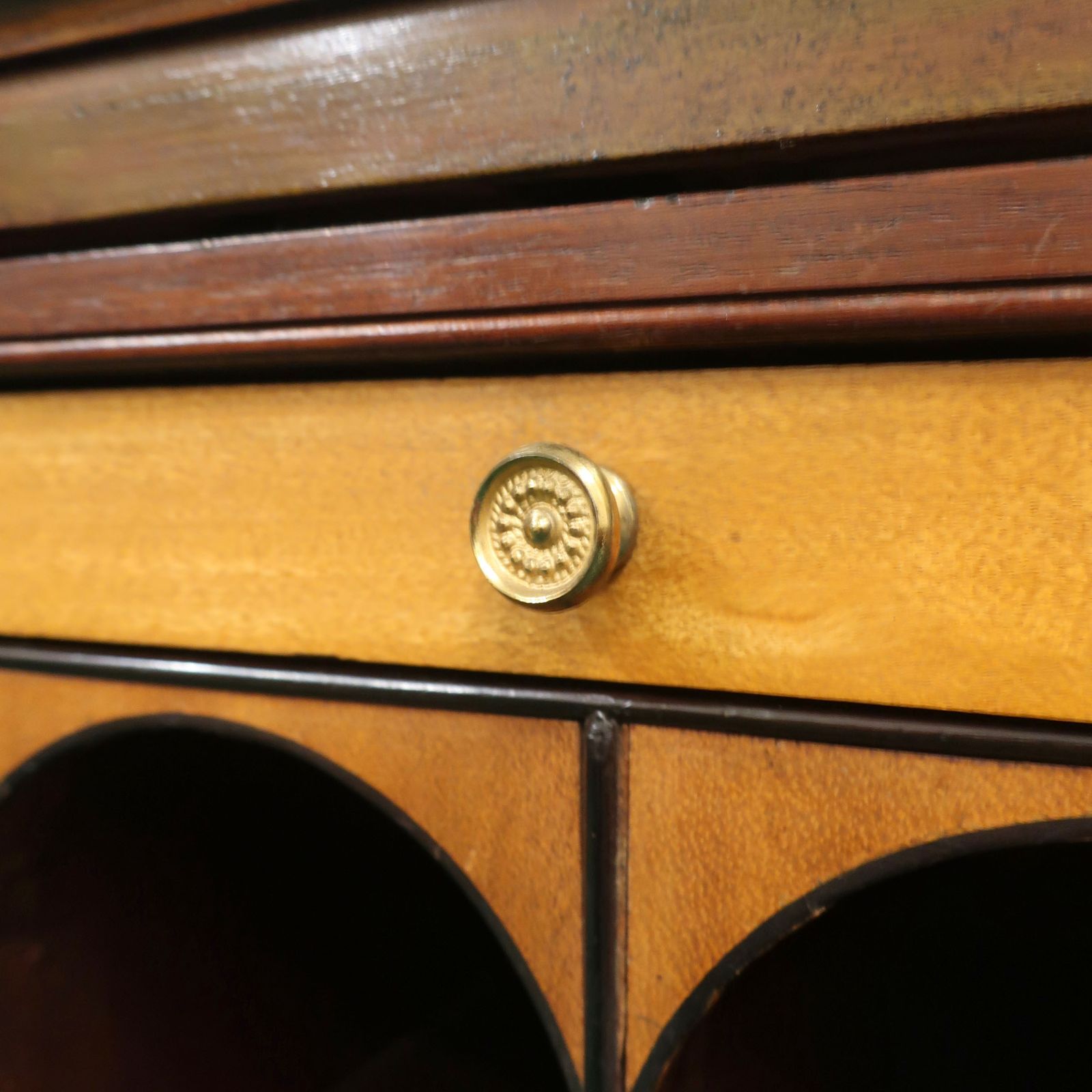 photo for sale Georgian Mahogany Secretaire Bookcase Attributed To Gillows
