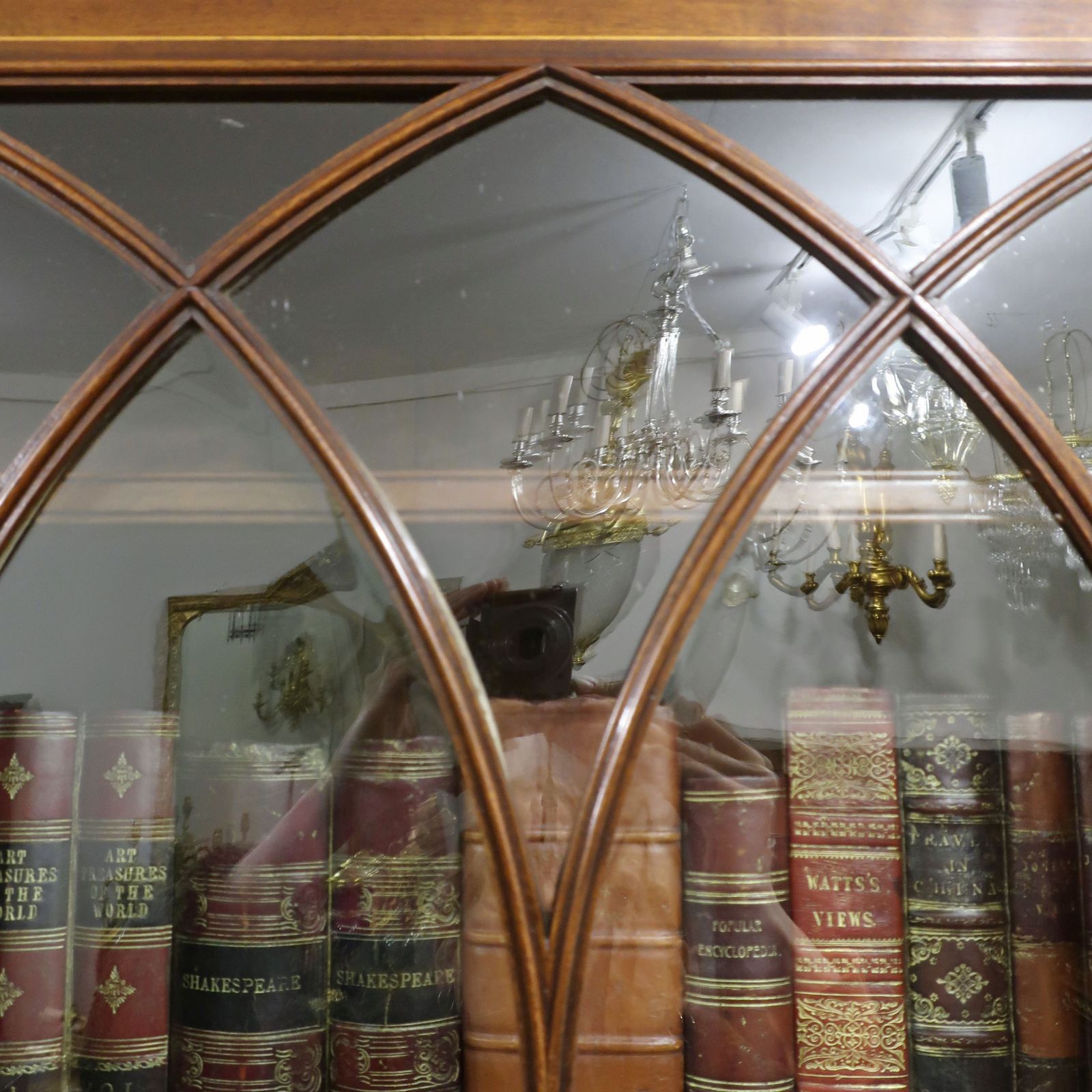 3900.0 Georgian Mahogany Secretaire Bookcase Attributed To Gillows photo