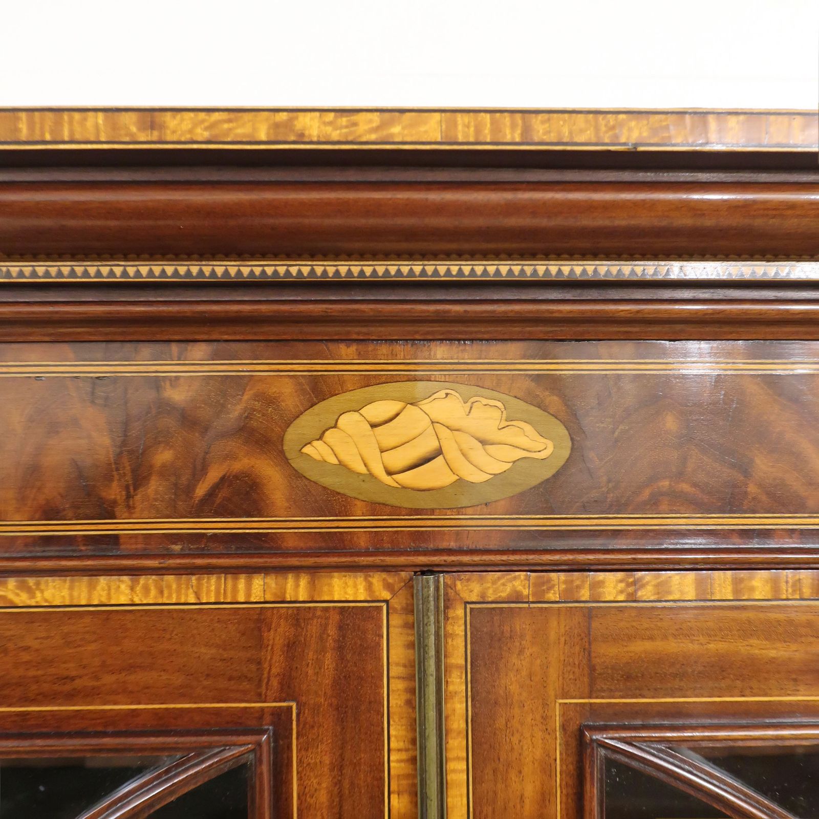 photo buy Georgian Mahogany Secretaire Bookcase Attributed To Gillows